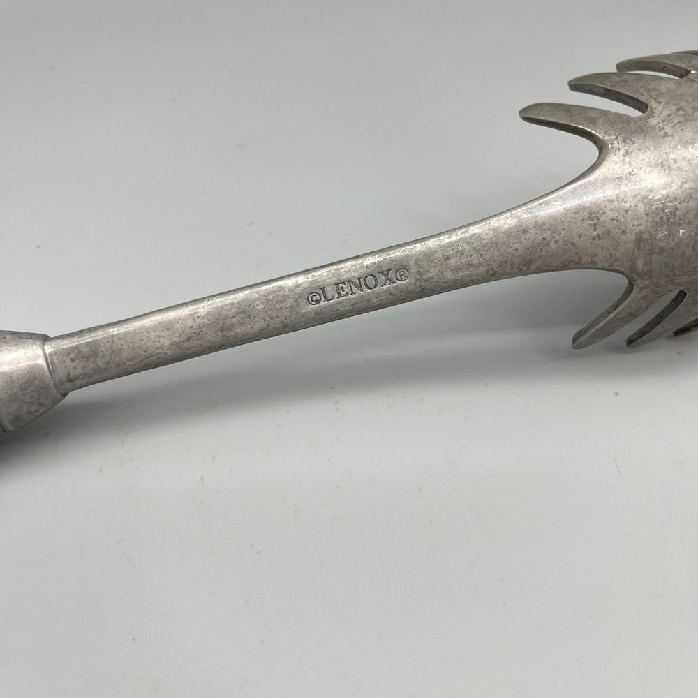 Lenox Pewter Pasta Server Serving Utensil Kitchen Spaghetti Server - Picture 4 of 7